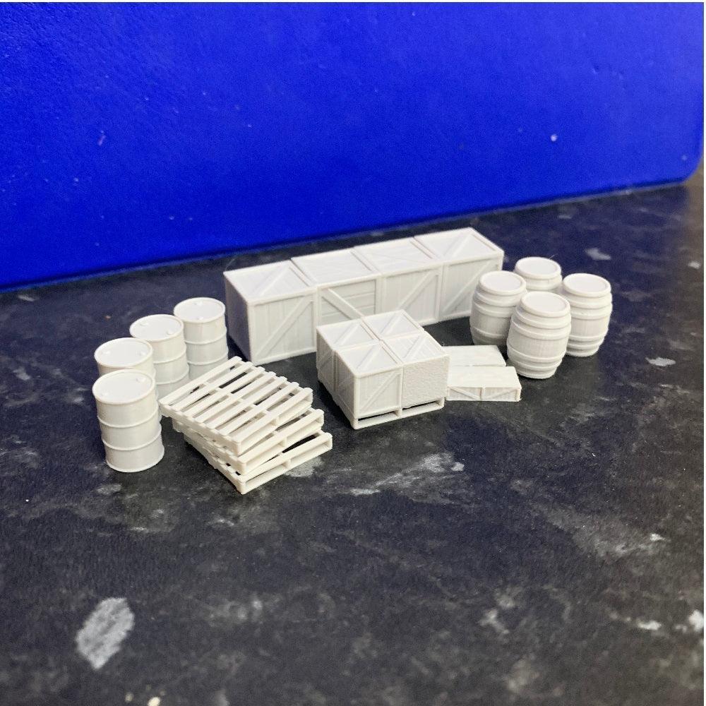 Warehouse Scenery Pack – (22pcs) - Model Realm