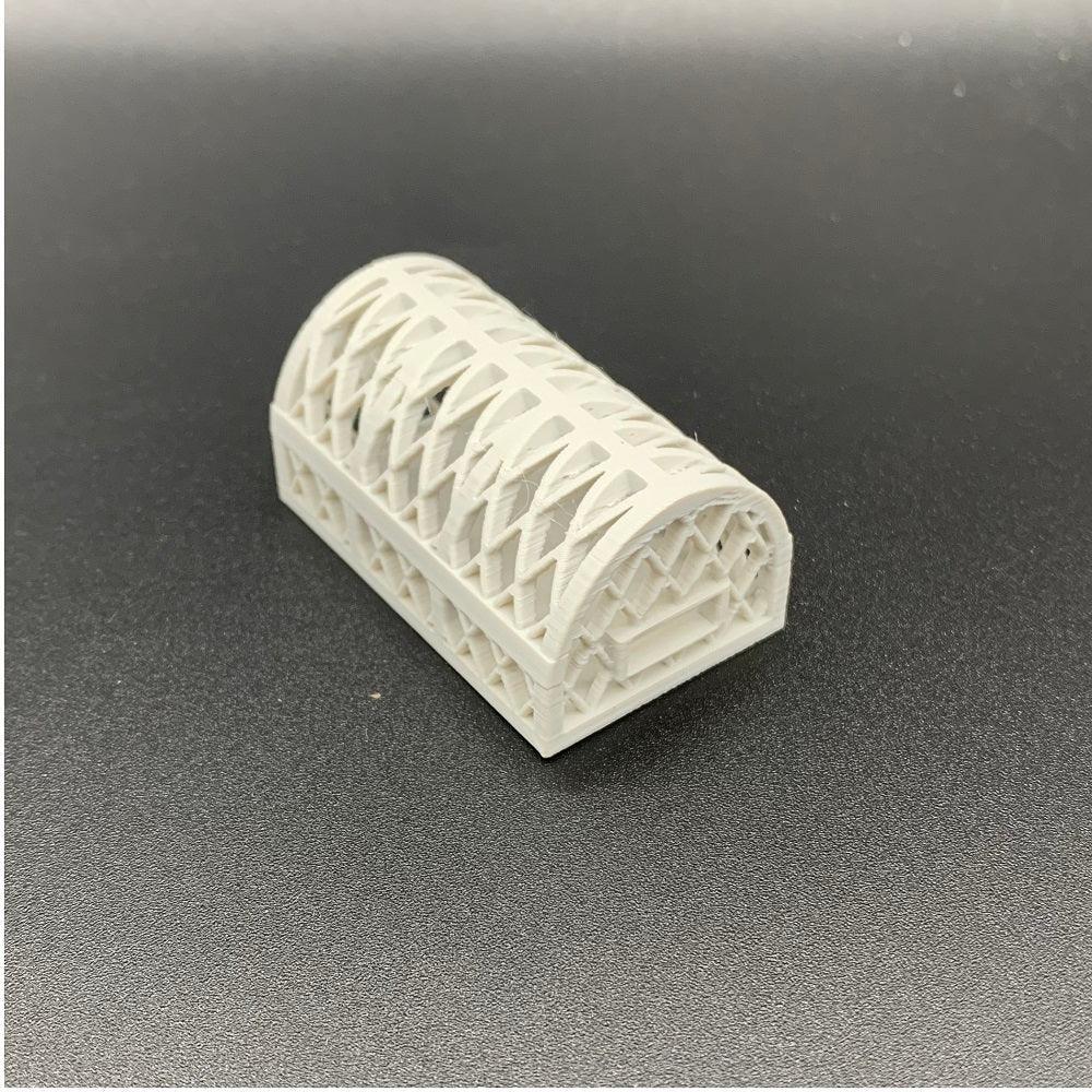 D-shaped lobster pot creel for scale model fishing boats