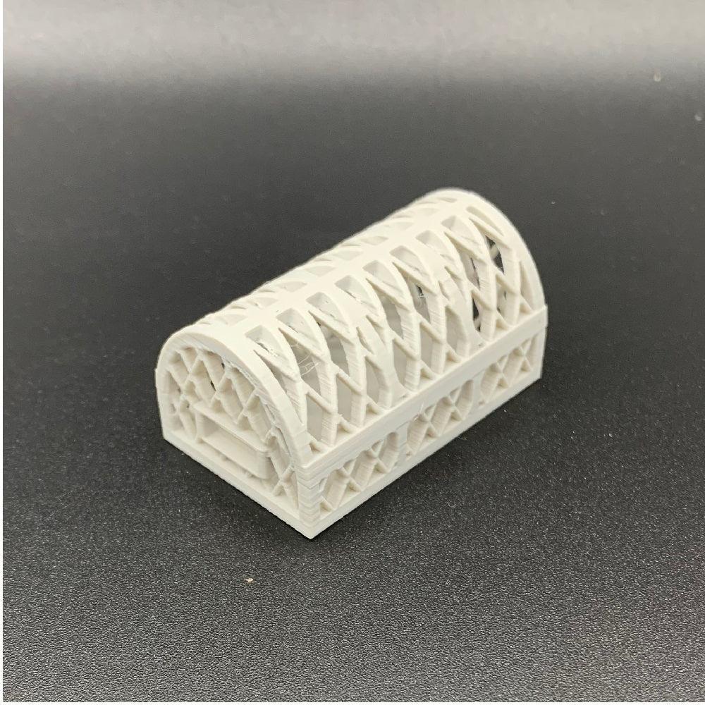 D-shaped lobster pot trap in scale for model boat decks