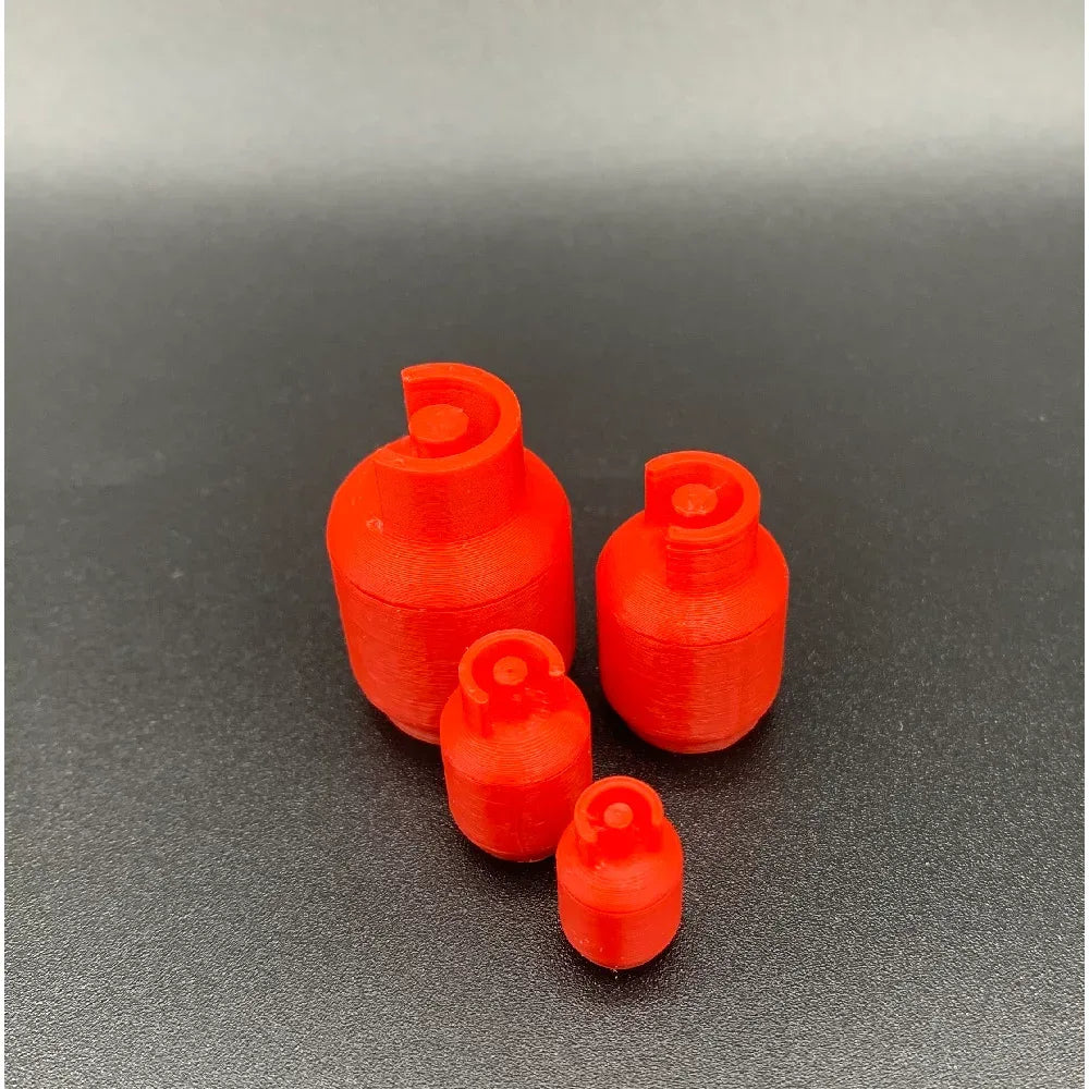 Miniature Butane Gas Cylinder – 4.5 kg Bottle Design, Various Scales - Model Realm
