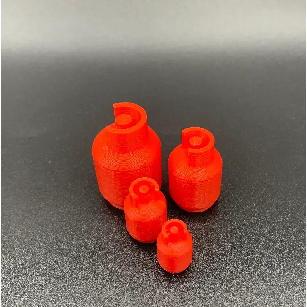 Miniature Butane Gas Cylinder – 4.5 kg Bottle Design, Various Scales - Model Realm