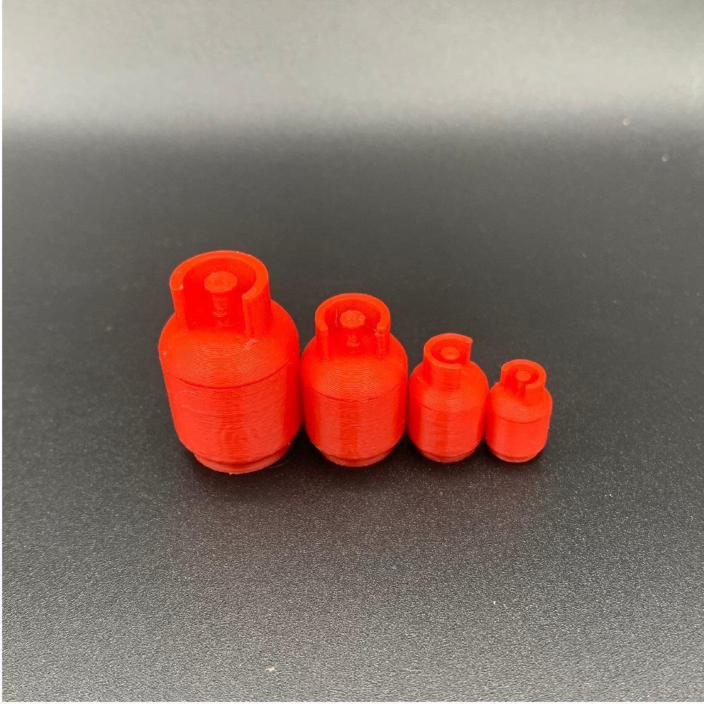Miniature Butane Gas Cylinder – 4.5 kg Bottle Design, Various Scales - Model Realm