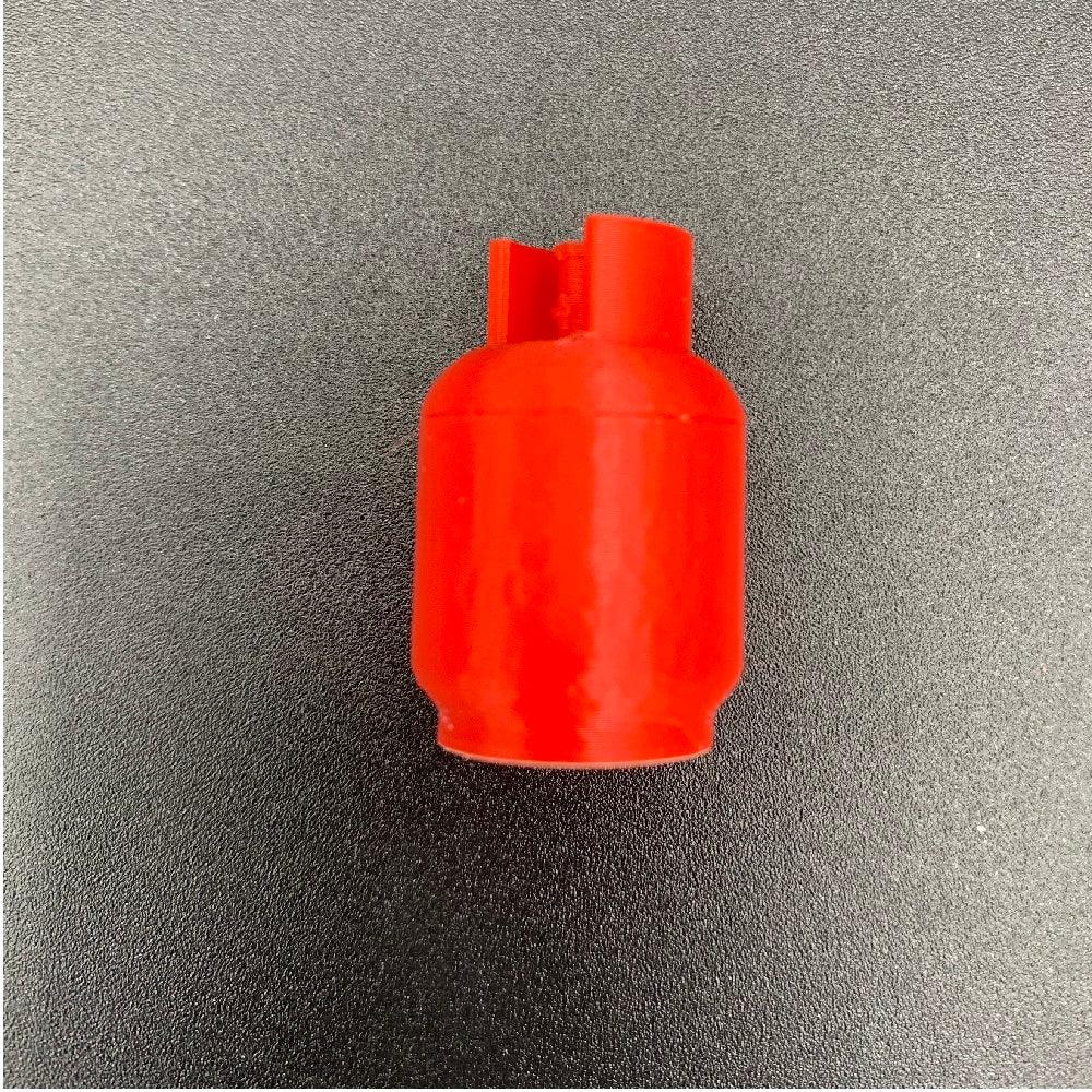Model Butane Gas Bottles based on a 4.5kg bottle model boat fittings