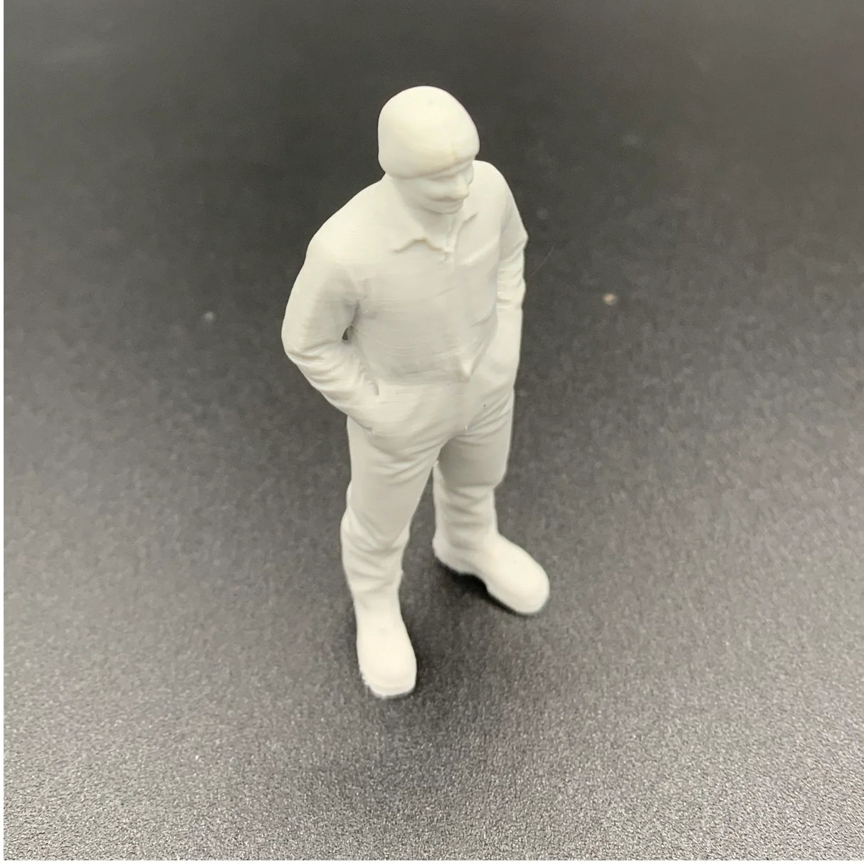 Scale engineer crew figure suitable for model boat decks