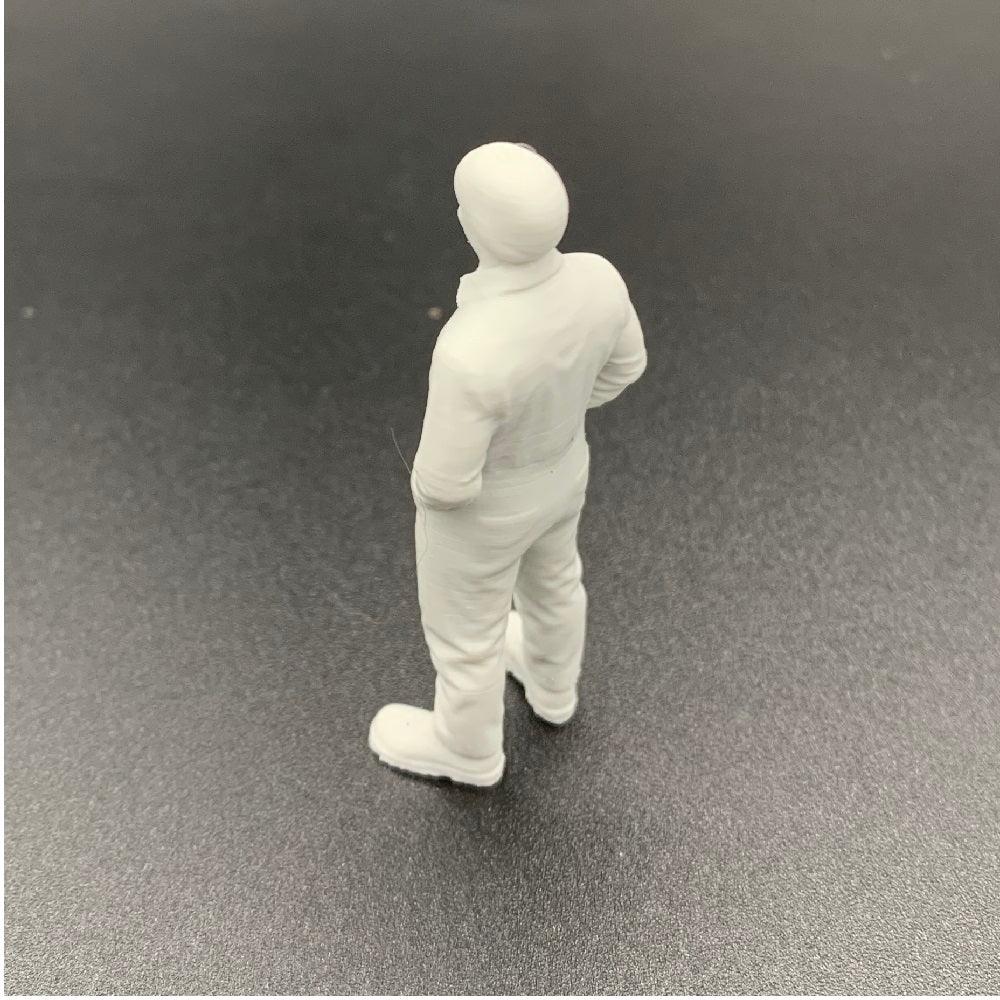 3D printed engineer crew figure for scale model scenes