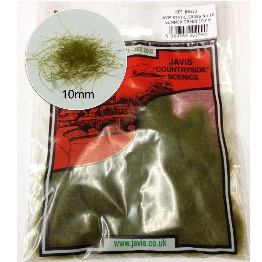 Javis Hairy Grass Summer Green 10mm - Model Realm