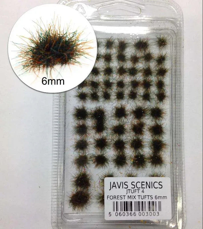 Javis Static Grass Tuft Sets 6mm – Forest - Model Realm