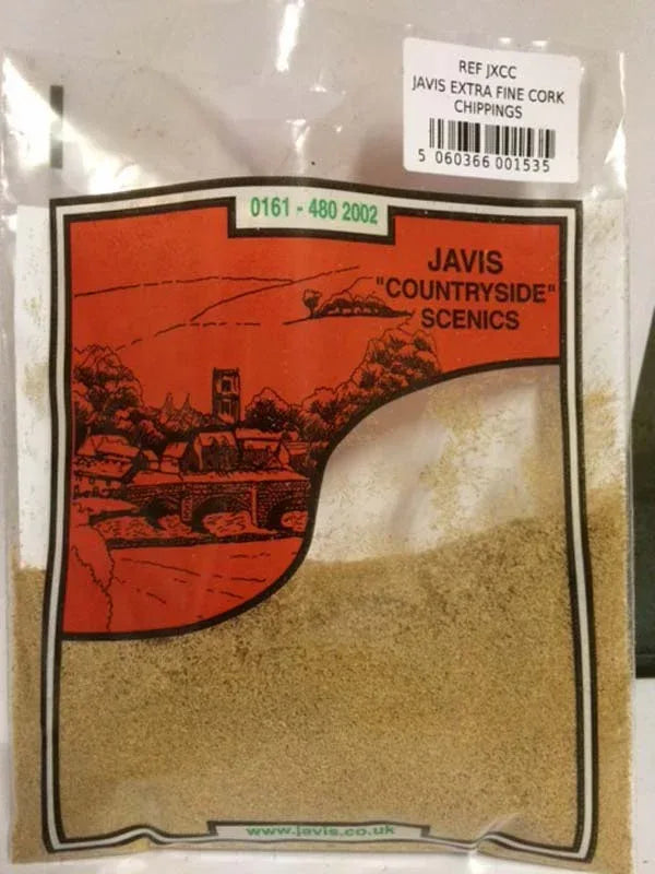 Javis Extra Fine Cork Chippings model railway