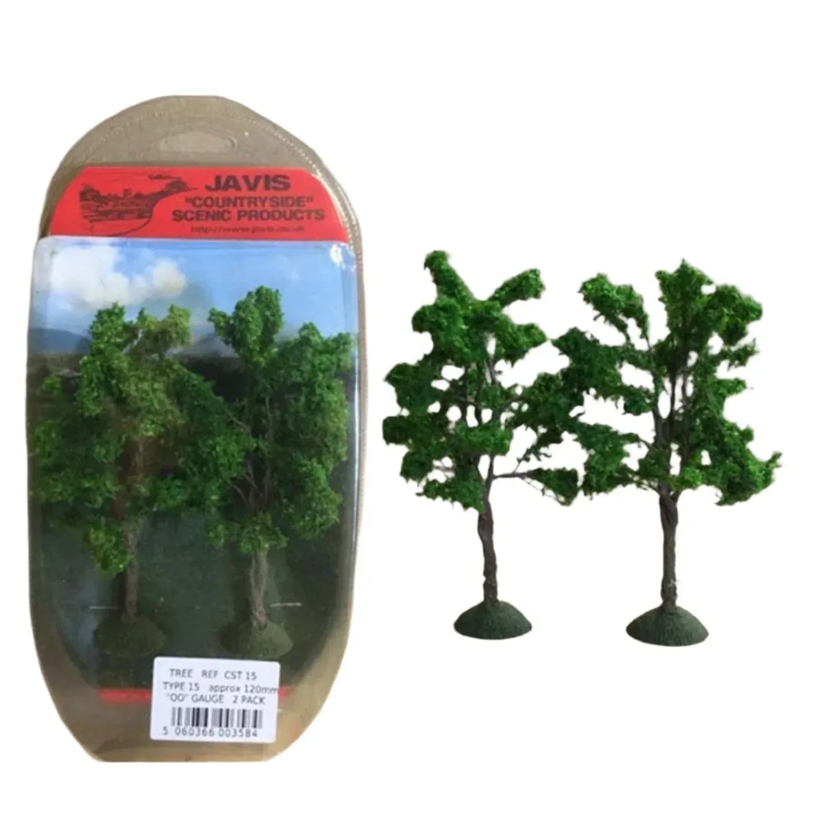 Javis Trees OO Gauge Countryside Trees 2 x 120mm - Model Realm
