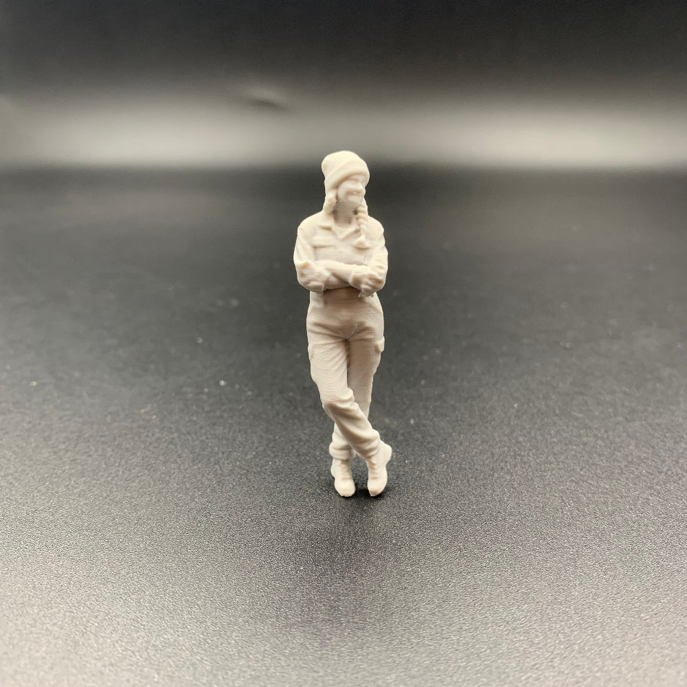 Mechanic Engineer Crew Figure Leaning