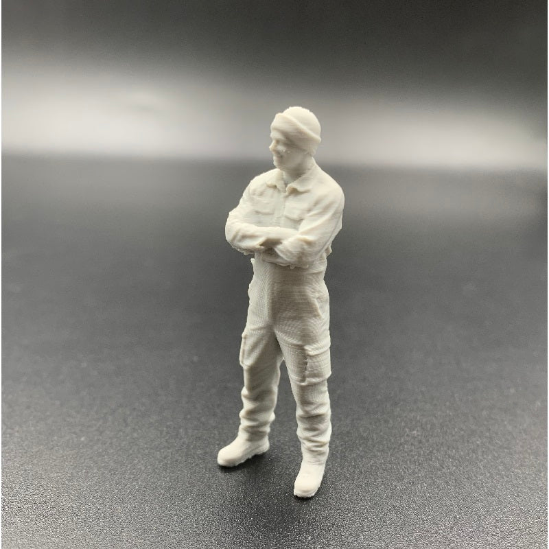 Mechanic Engineer Crew Figure Railway diroamas model boats