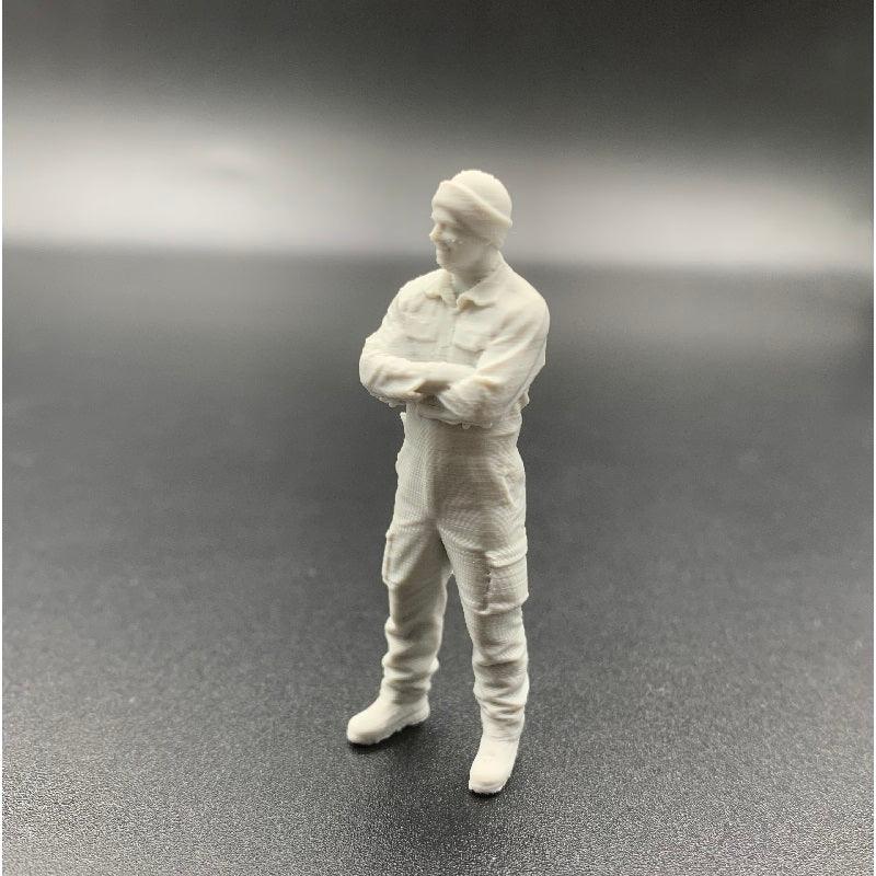 Mechanic Engineer Crew Figure Railway diroamas model boats