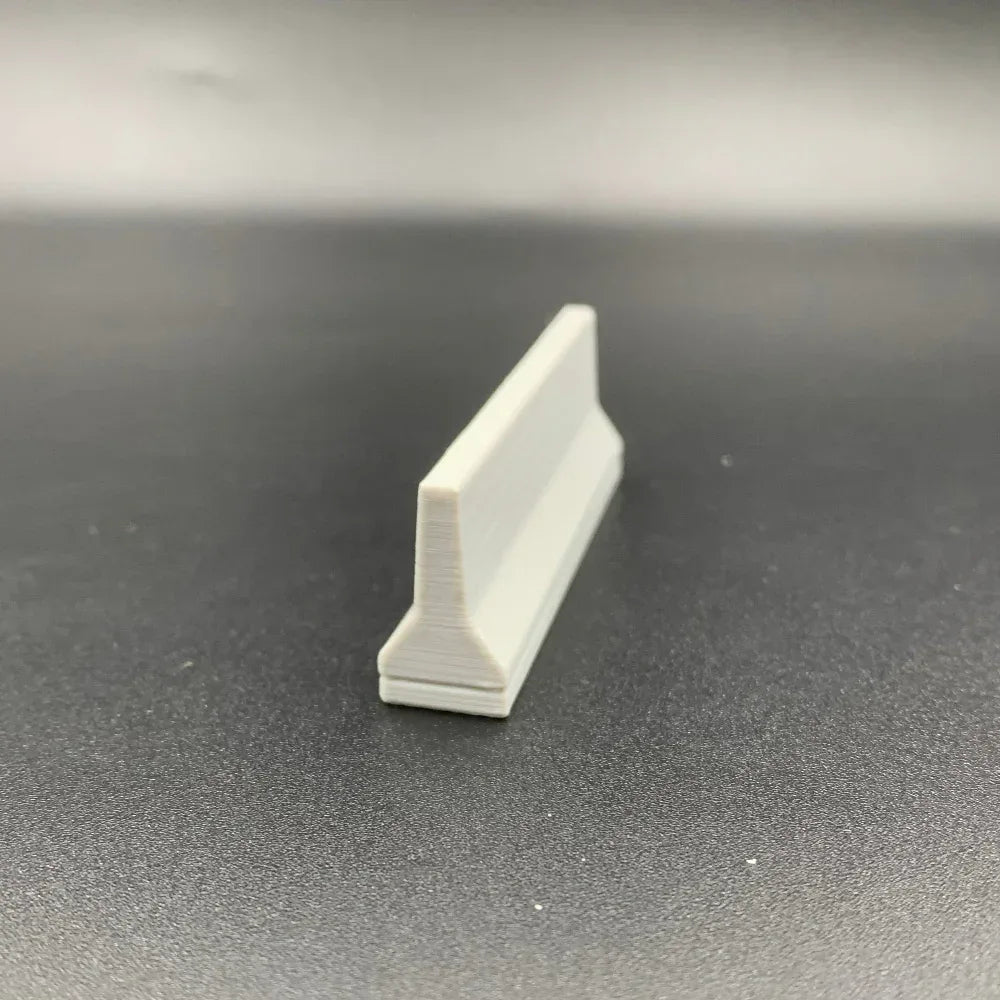 Miniature Scale Jersey Barriers Set of 4 for Railway Wargaming