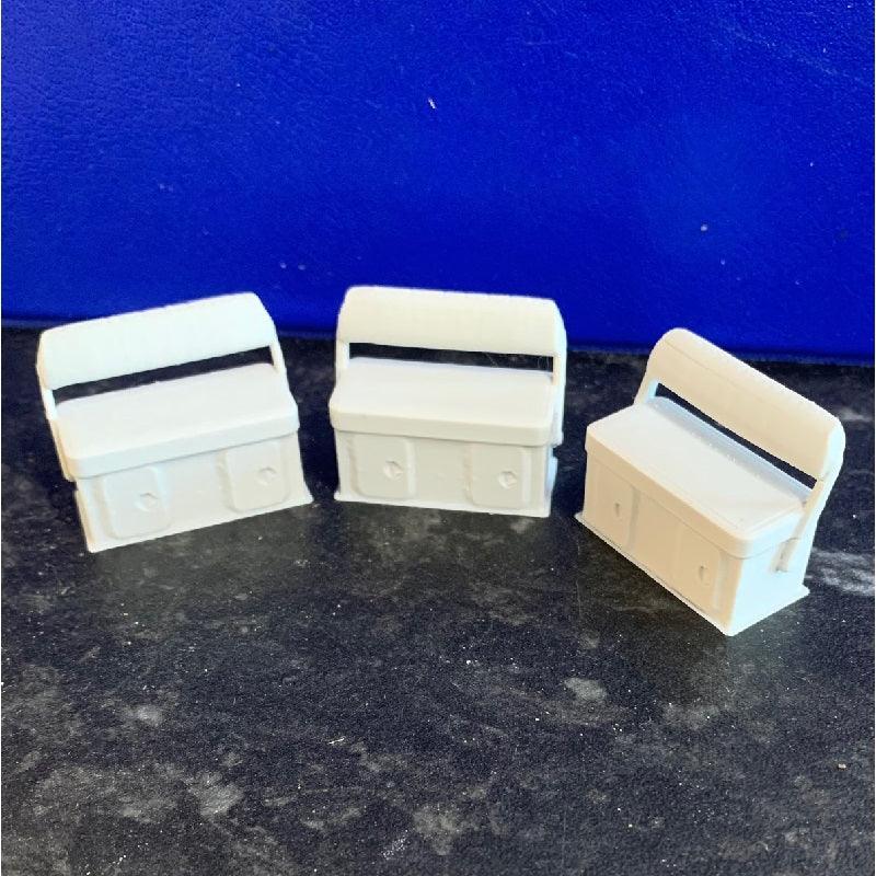 Model Boat Twin Seats with lockers Multiple Sizes Available