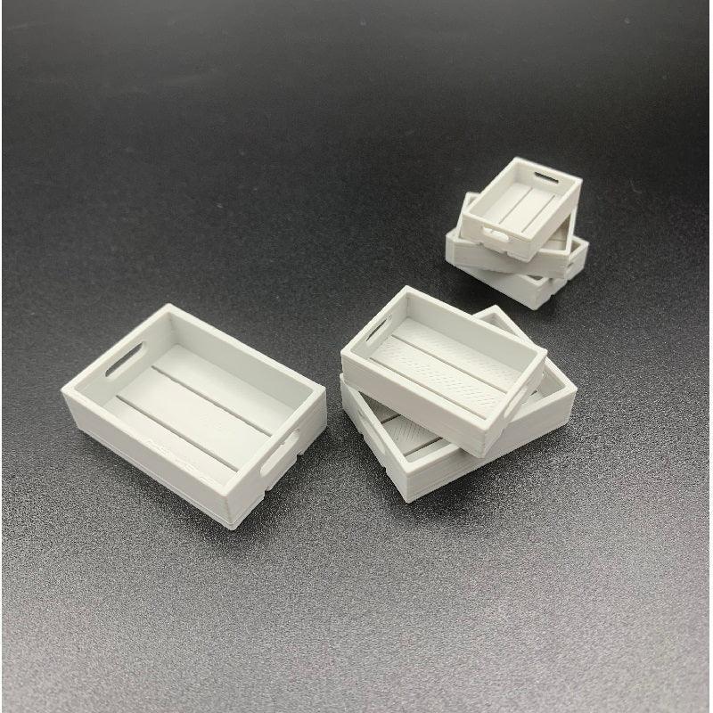 Model Boat Wooden Style Fish Boxes