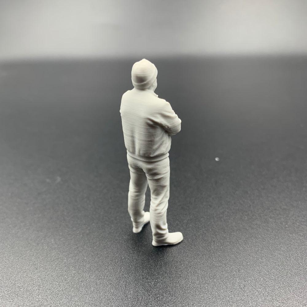Model boat crew figure fisherman