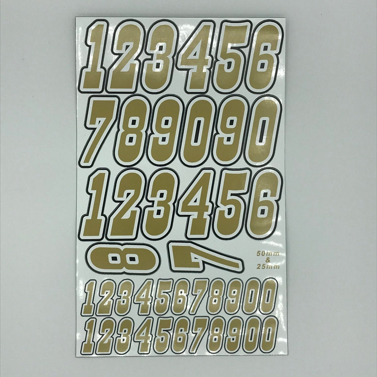 Multi Coloured Number Pack Gold - - - Model Realm
