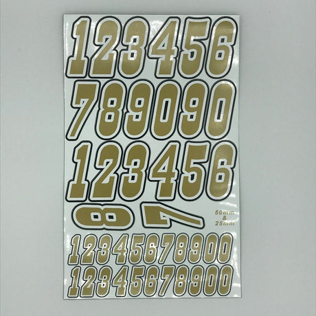 Multi Coloured Number Pack Gold -  -  - Model Realm