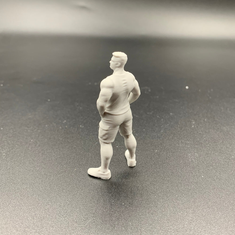 Muscular Crew Figure – Hands in Pockets – Summer Collection picture 1/32 scale model boat crew figure