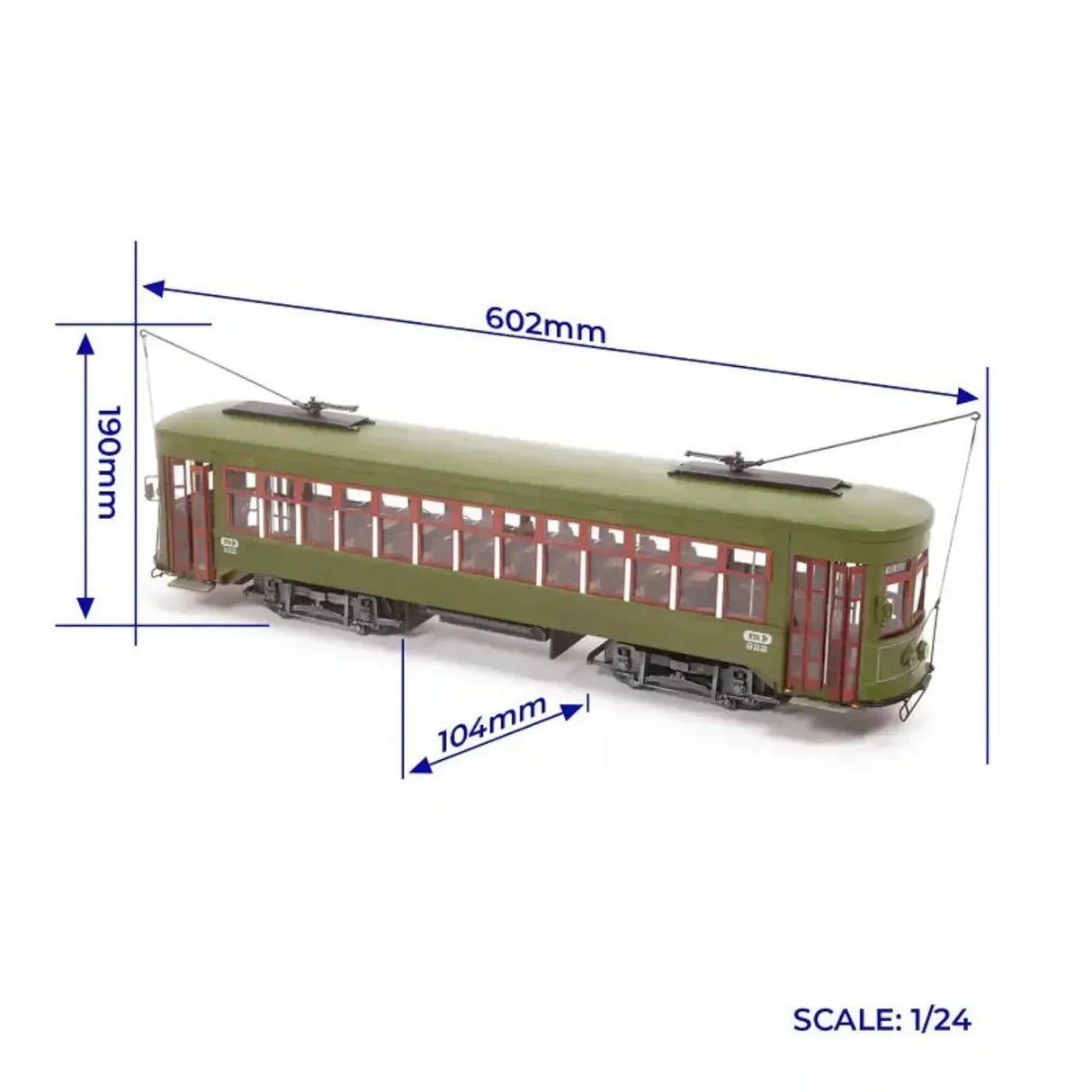 OcCre New Orleans Streetcar 1:25 - Model Realm