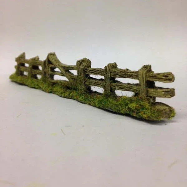 Weathered Fence + Gate model railway