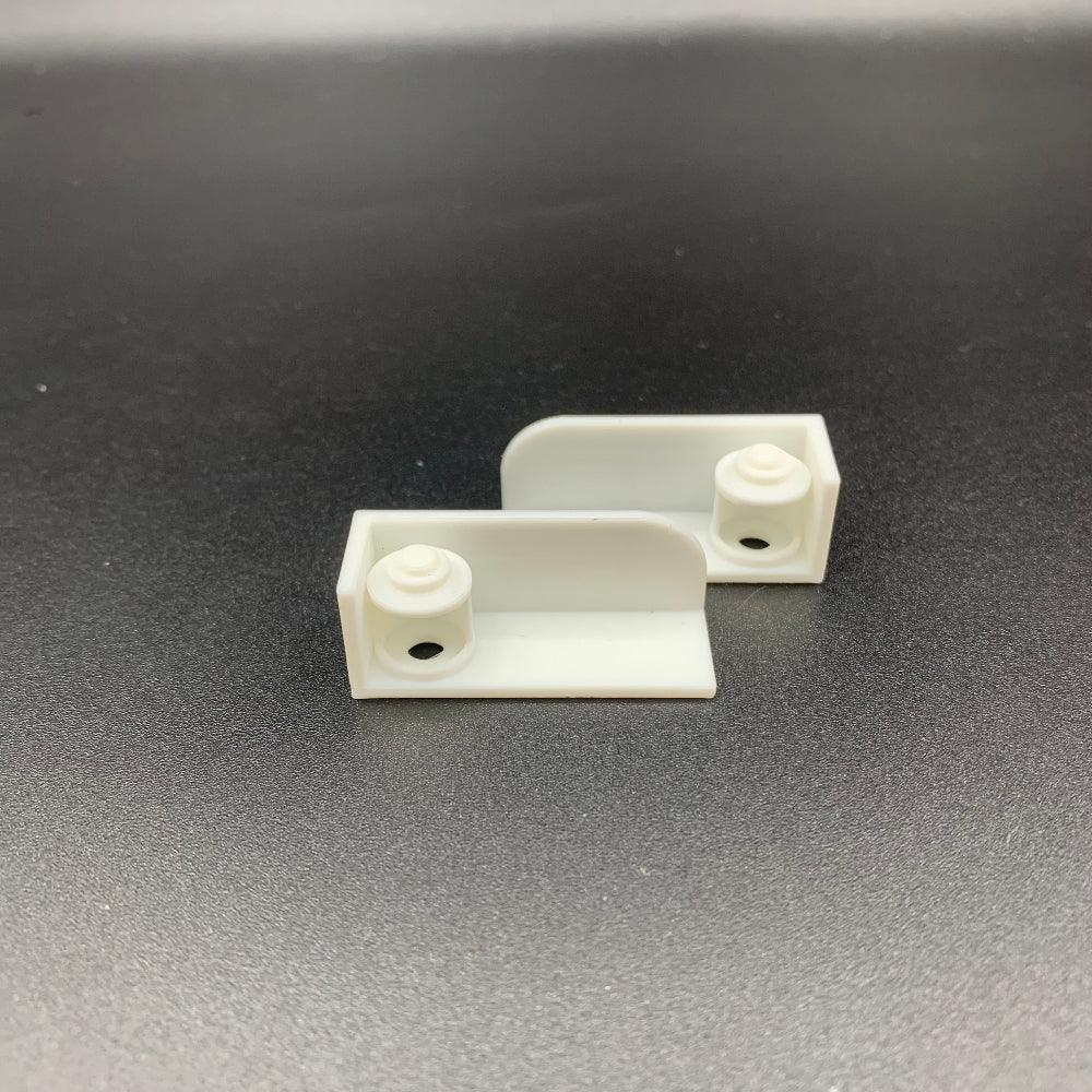 Pair of model boat navigation lamp boards with integrated lamp housing in multiple scale sizes