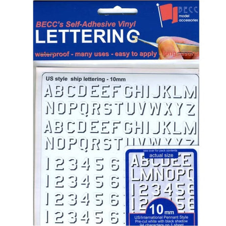 Pennant Lettering US & International Pennant lettering -  -  - Model Realm