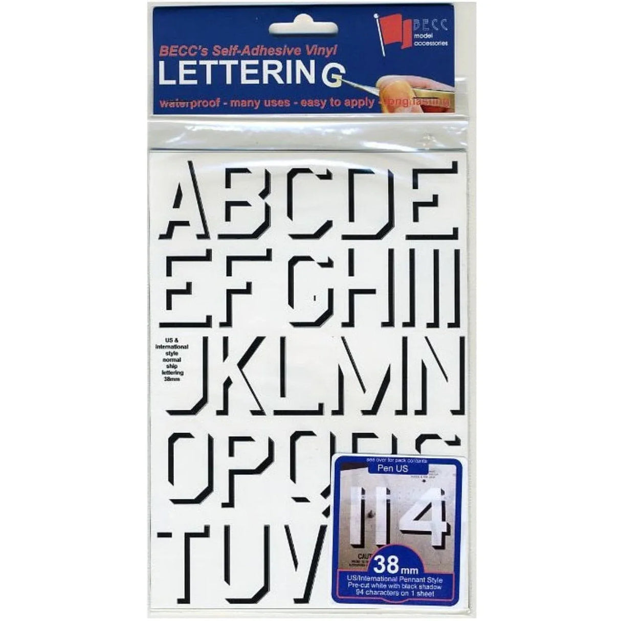 Pennant Lettering US & International Pennant lettering - Model Realm