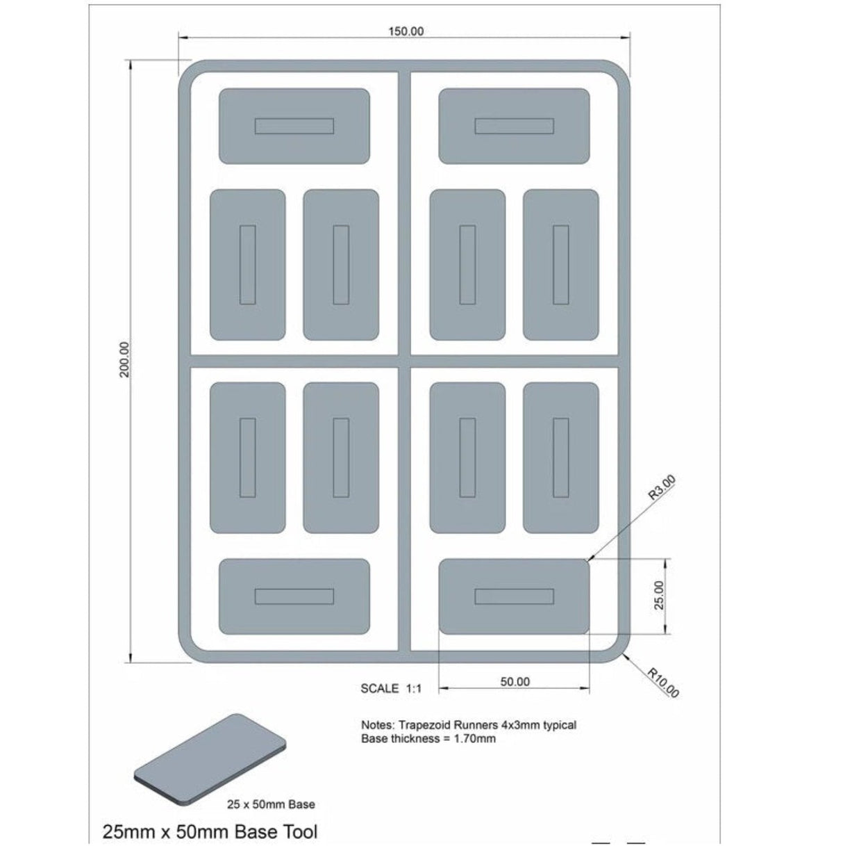 Plastic cavalry movement trays - - - Model Realm