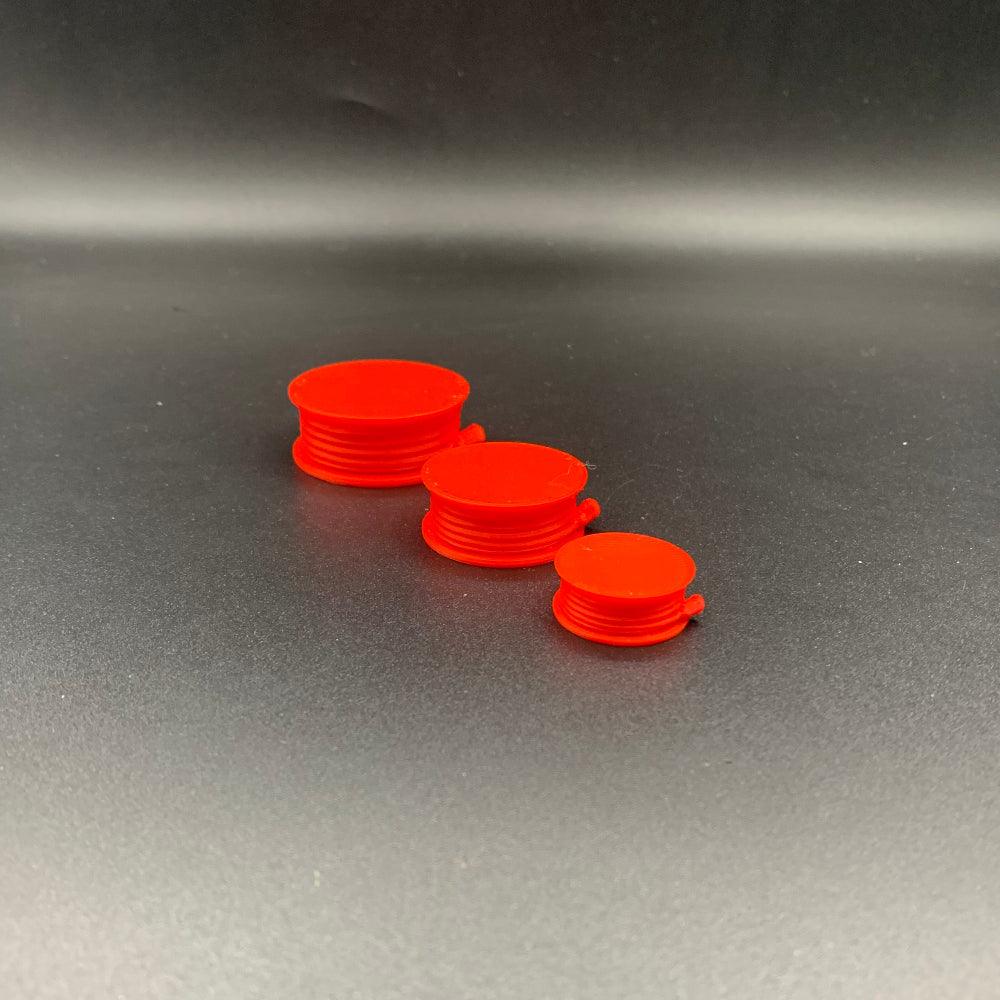 Red scale model fire hose reel detail part for marine and diorama scenes