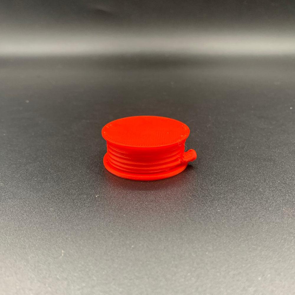 Red scale model fire hose reel detail part for model boats and diorama scenes