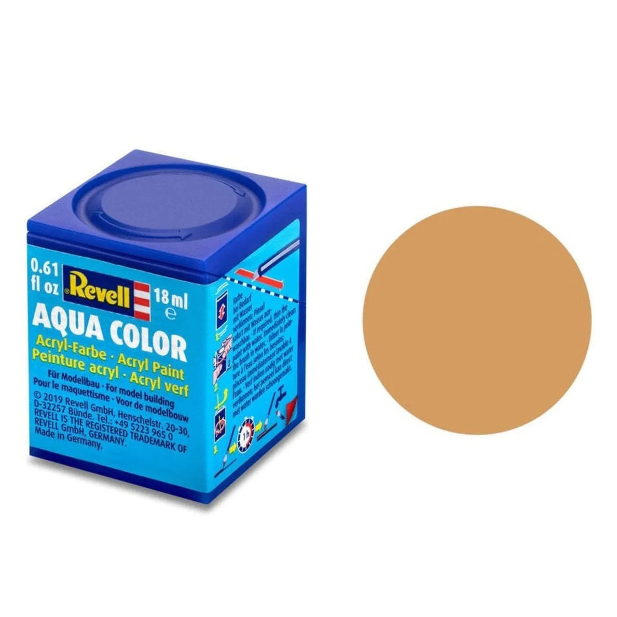 Revell Aqua Color #17 Africa Brown Matt 18ml - Model Realm