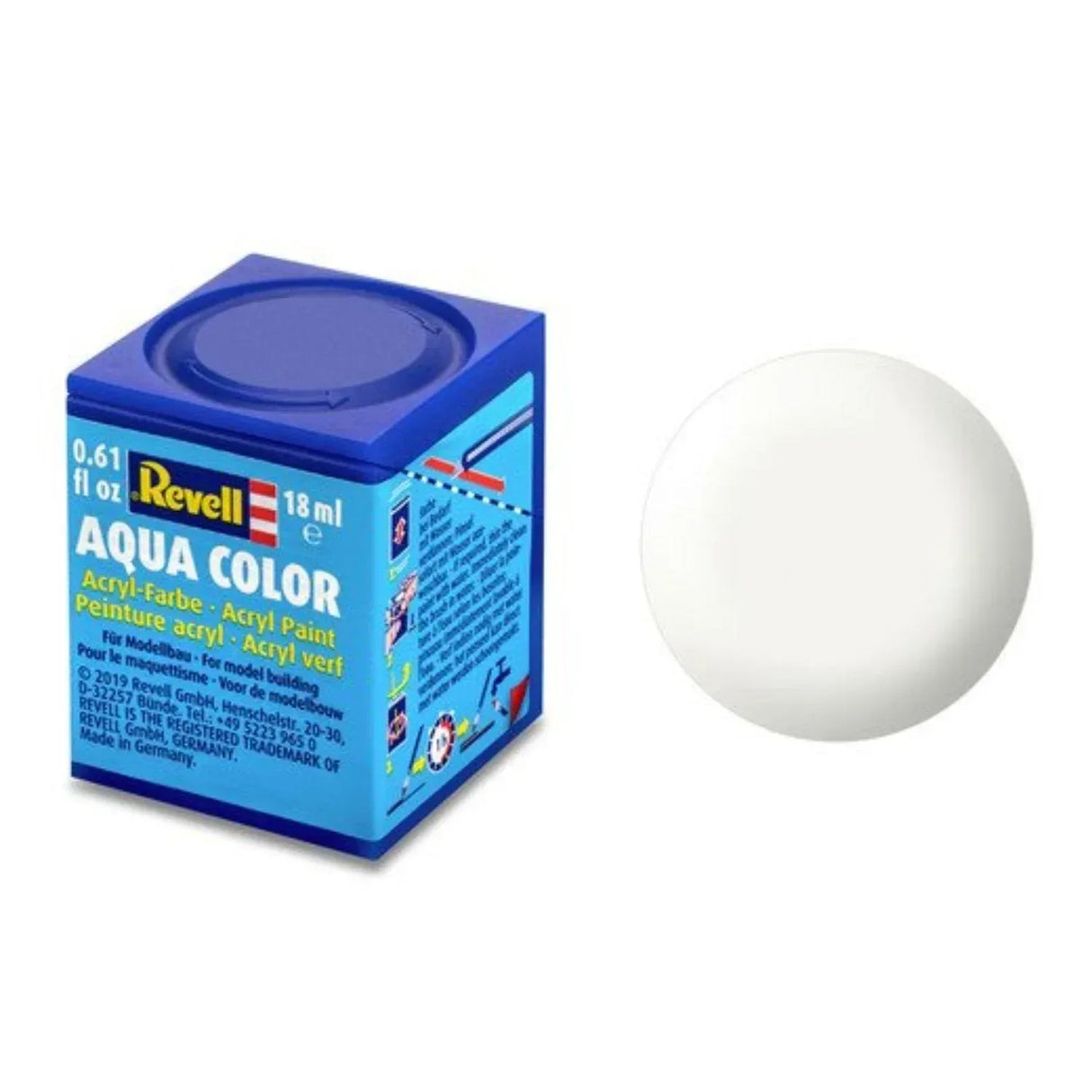 Revell Aqua Color #301 White Silk 18ml - Model Realm