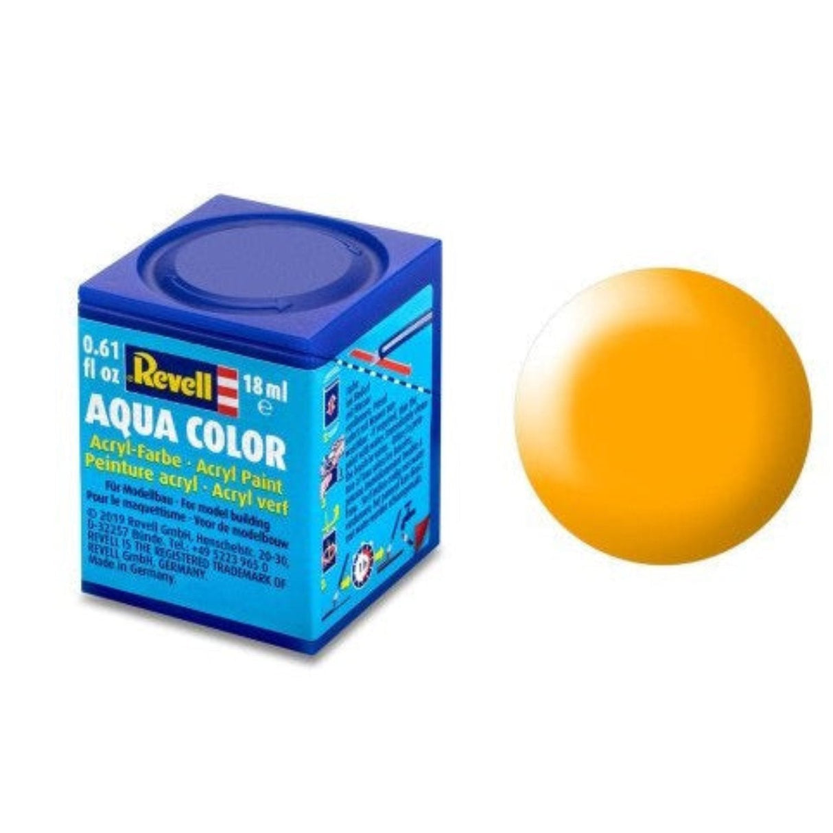 Revell Aqua Color #310 Lufthansa Yellow Silk 18ml - - - Model Realm