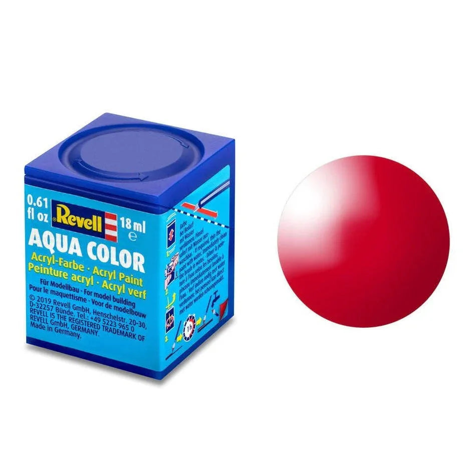 Revell Aqua Color #34 Ferrari Red Gloss 18ml - Model Realm