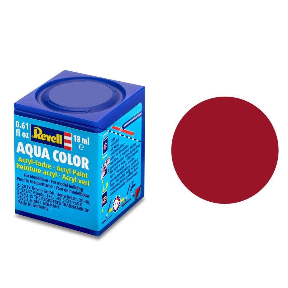 Revell Aqua Color #36 Carmine Red Matt 18ml - - - Model Realm