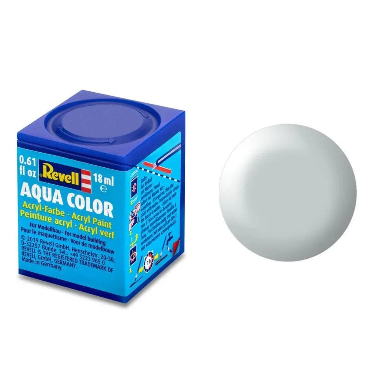 Revell Aqua Color #371 Light Grey Silk 18ml - Model Realm
