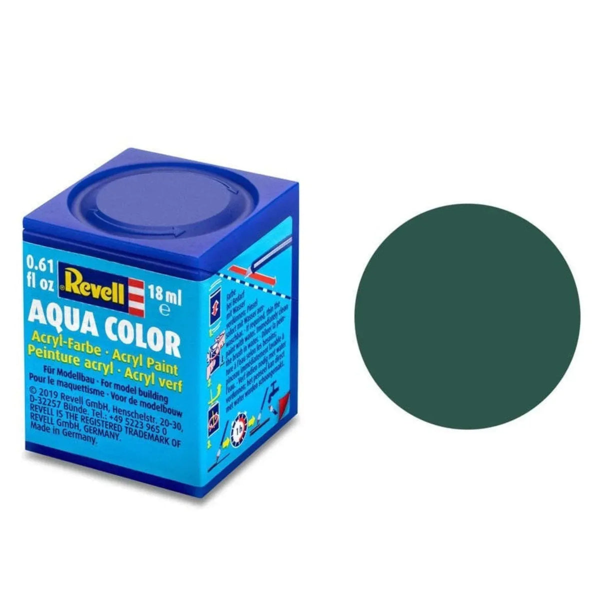 Revell Aqua Color #48 Sea Green Matt 18ml - Model Realm
