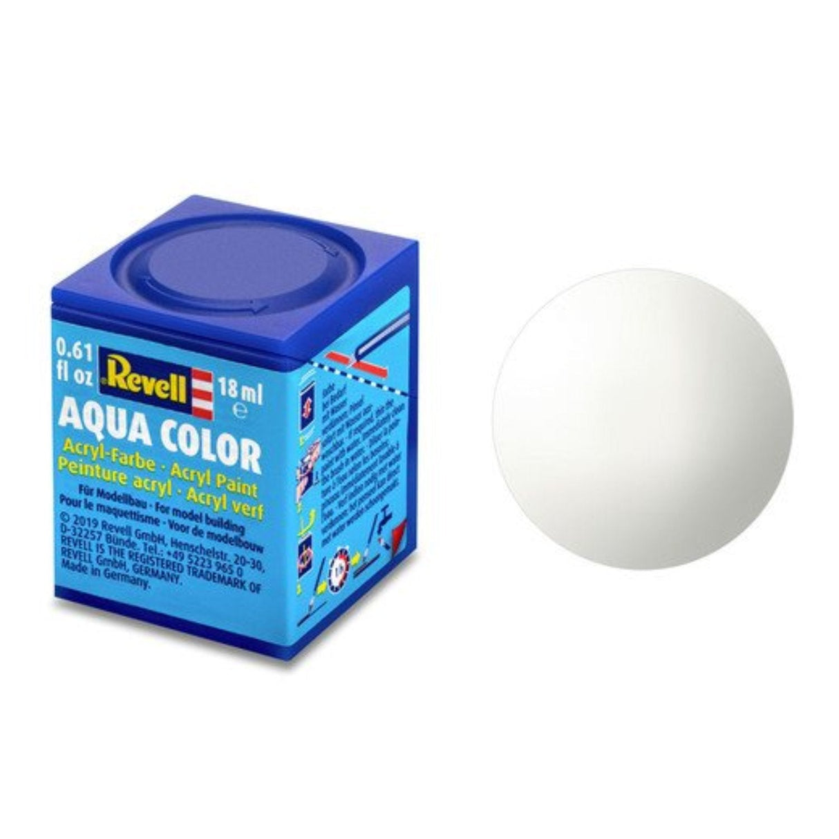 Revell Aqua Color #4 White Gloss 18ml - - - Model Realm