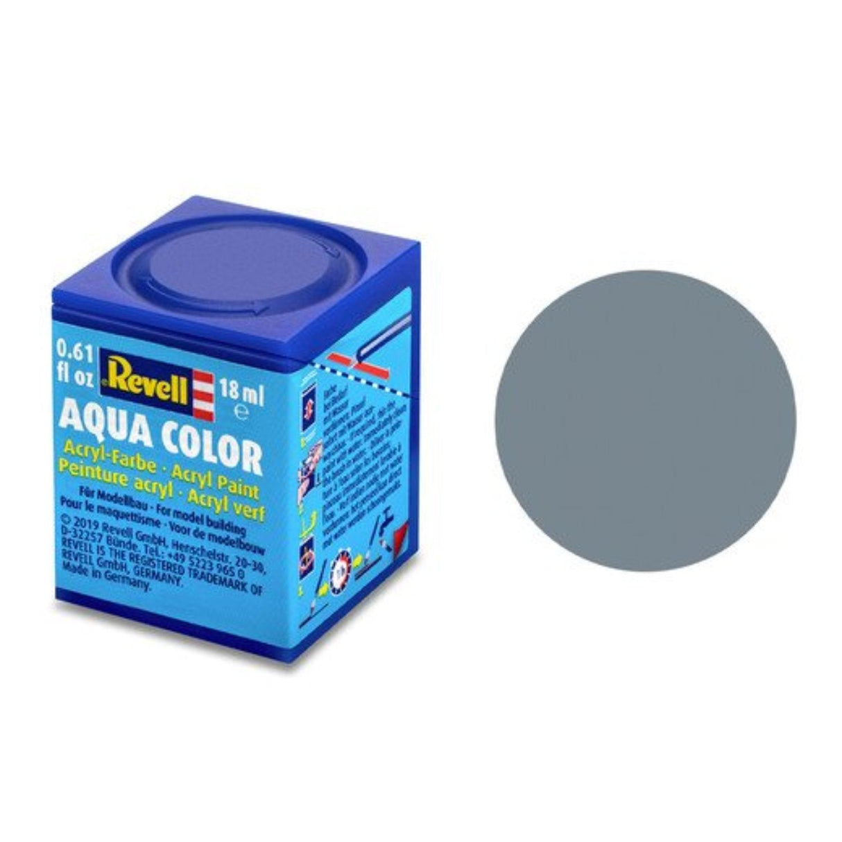 Revell Aqua Color #57 Grey Matt 18ml - - - Model Realm