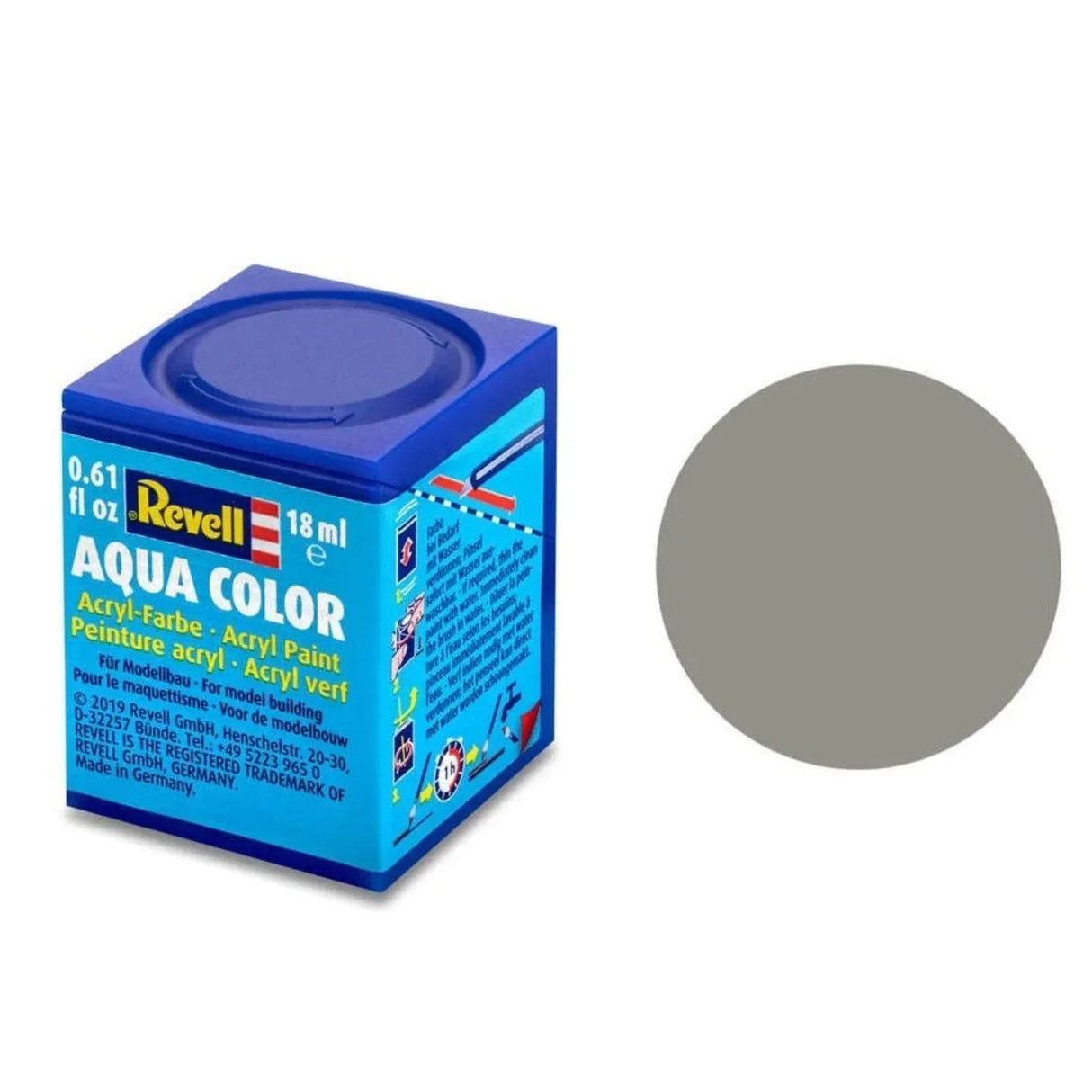 Revell Aqua Color #75 Stone Grey Matt 18ml - Model Realm