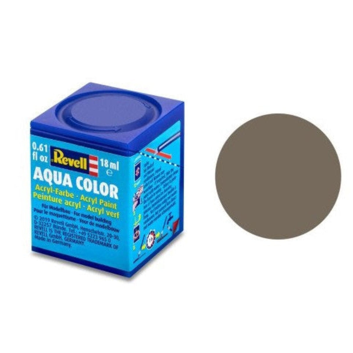 Revell Aqua Color #87 Earth Brown Matt 18ml - - - Model Realm
