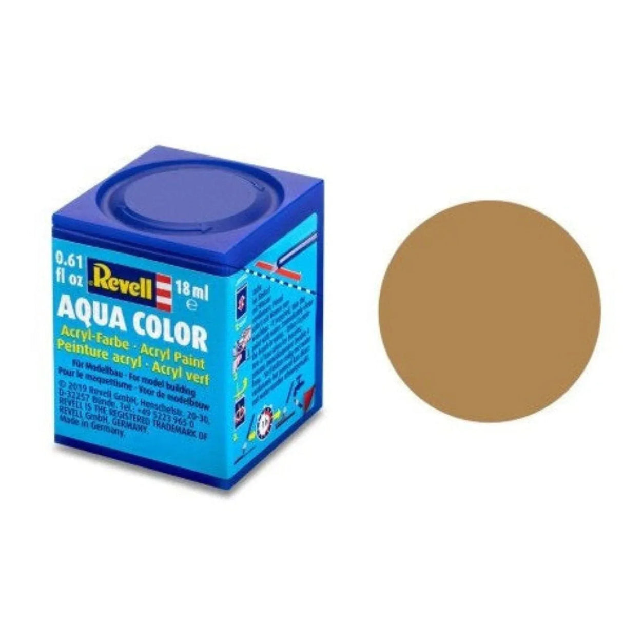 Revell Aqua Color #88 Ochre Brown Matt 18ml - Model Realm