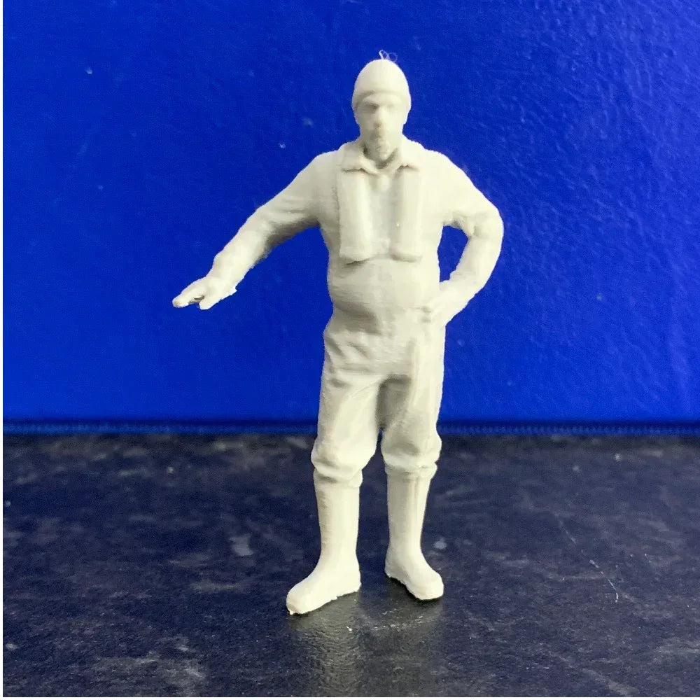 Model Boat Crew Figure Fisherman - Model Realm