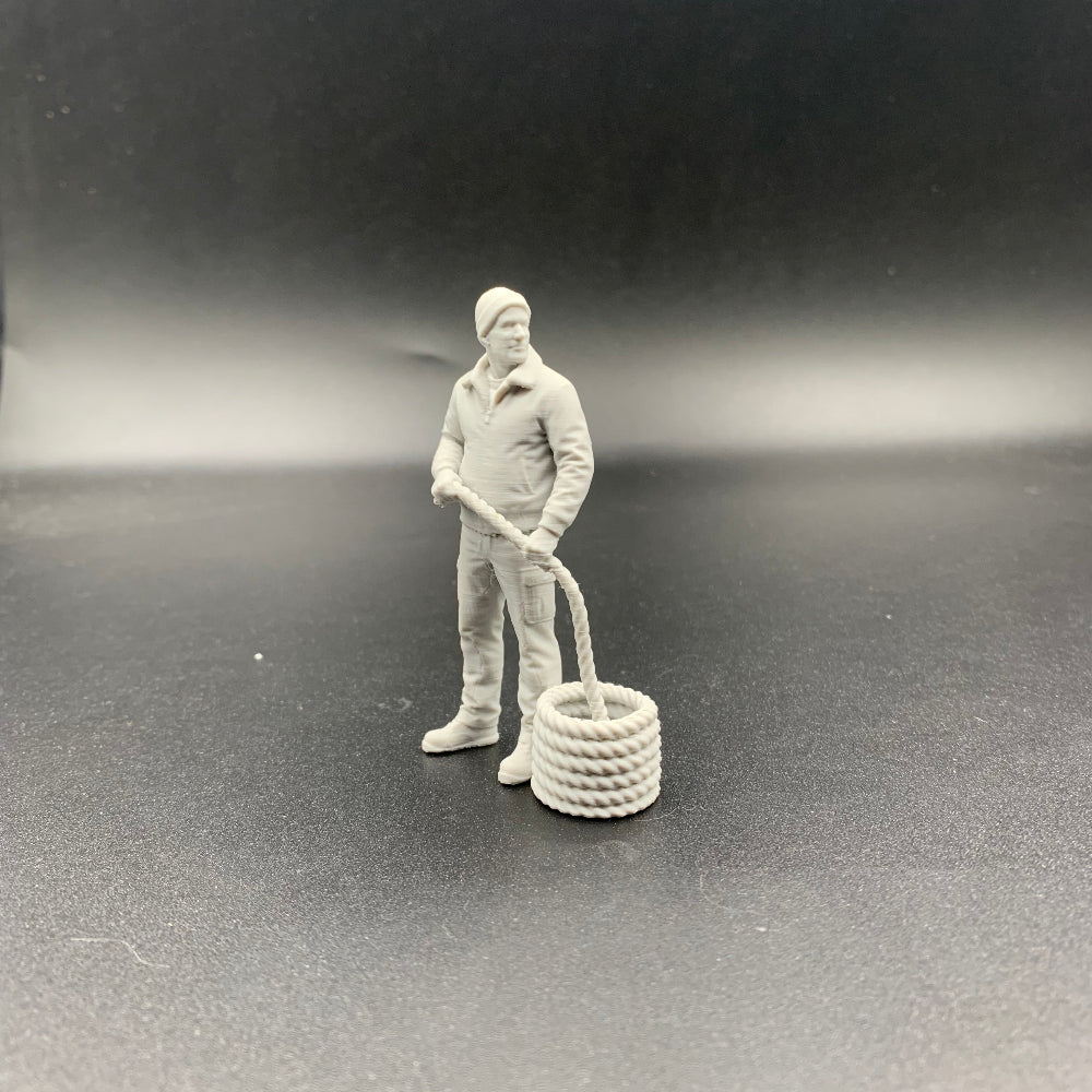 Scale crew figure for model boats and dioramas