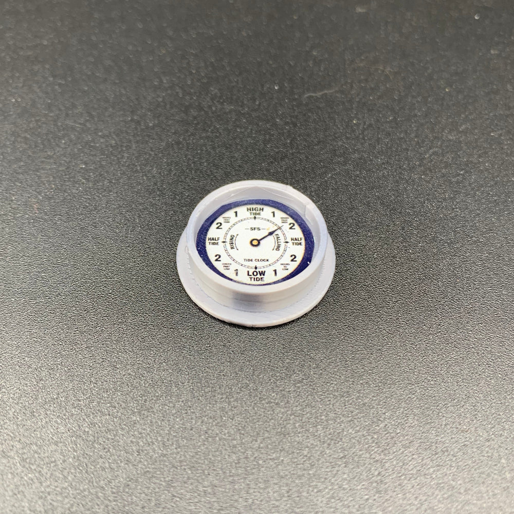 Silver Miniature Tide Clock Dioramas and Model boat fittings
