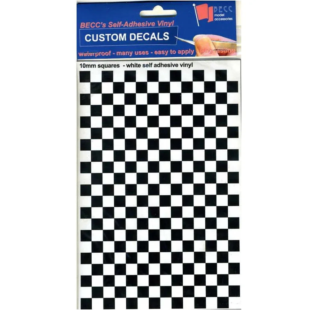 Squares Black & White 10mm - Model Realm