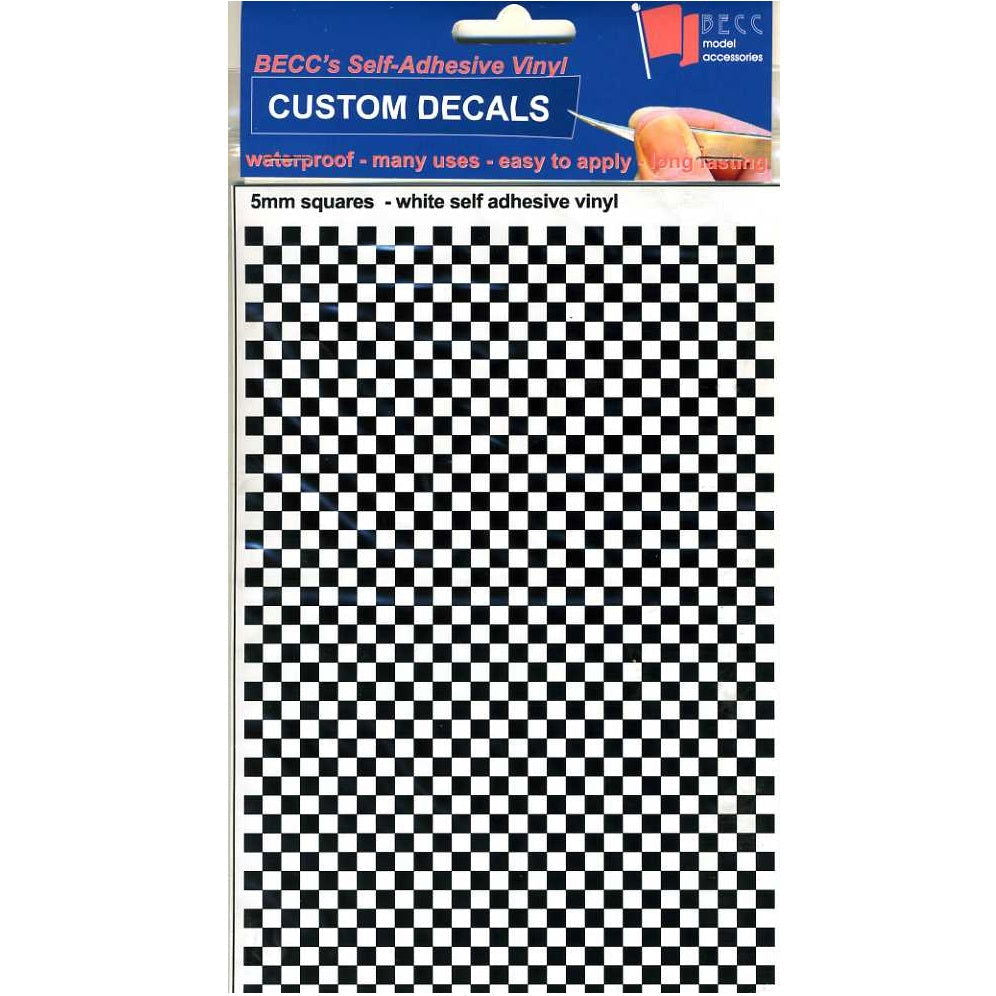 Squares Black & White 5mm - - - Model Realm