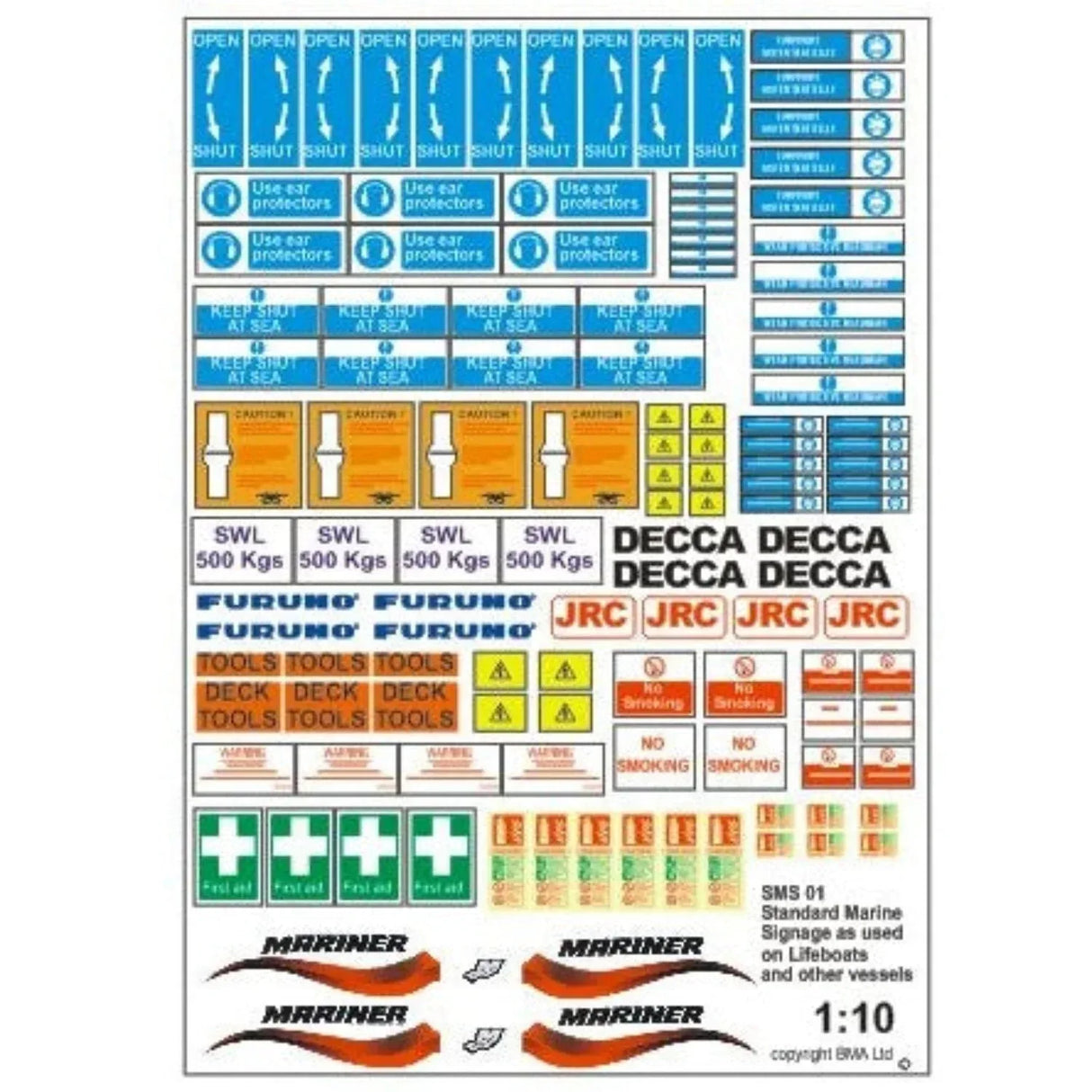 Standard Marine Signage - Model Realm