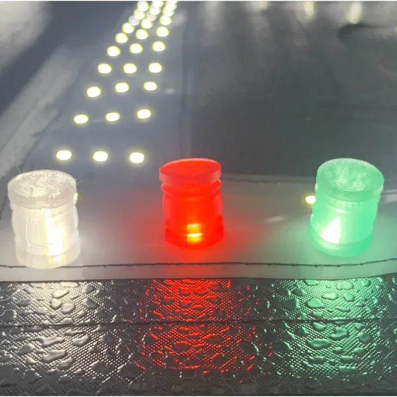Red Green Clear Translucent Navigation Lamps for model boat fittings